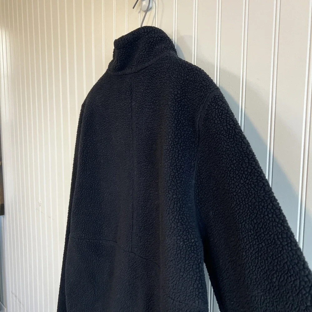 Cuts 1/4 Zip Men's Black Large Fleece Polartec Minalmalist‎